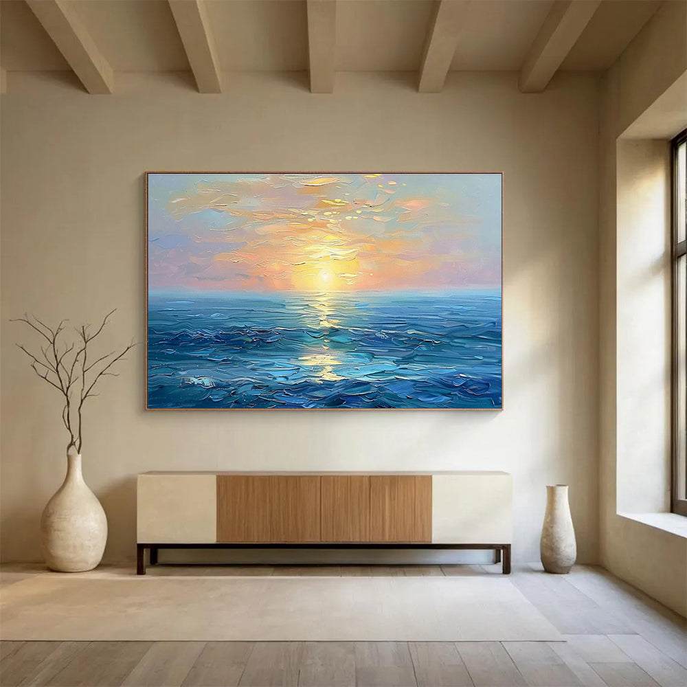 sunset ocean seascape golden design 4